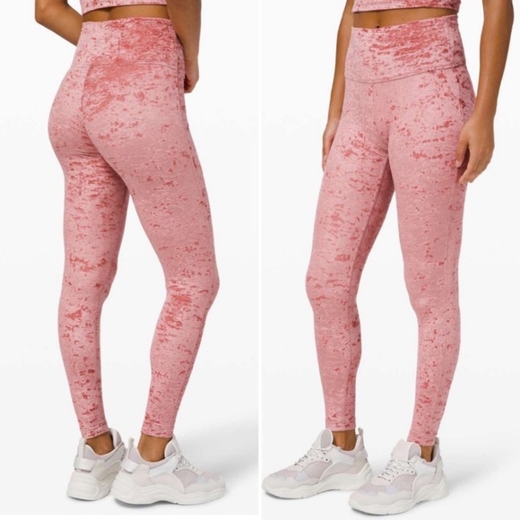 Lululemon Wunder Under Legging Tight Pant Velvet Barbie Pink Athleisure Gym 12 - Picture 12 of 12